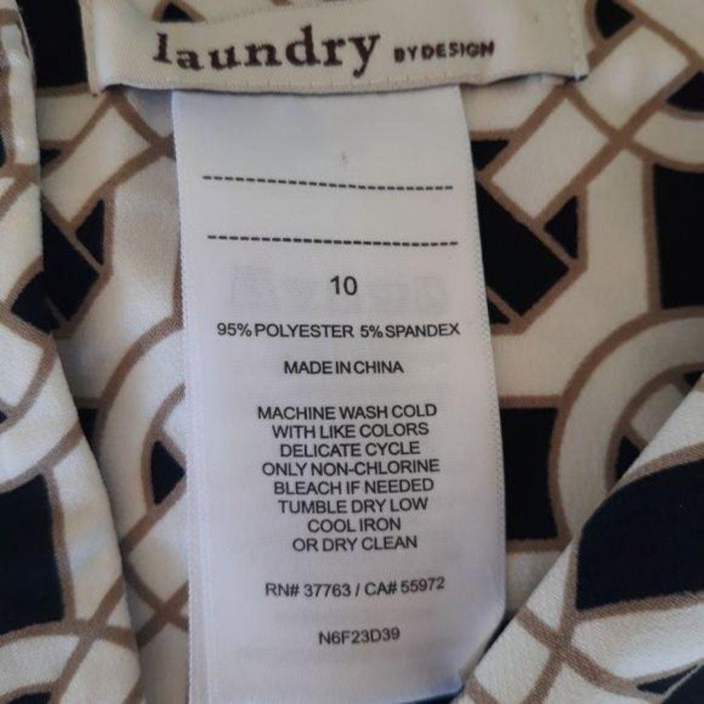 Laundry By Design Mod Chain Print Short Sleeve Sp… - image 3